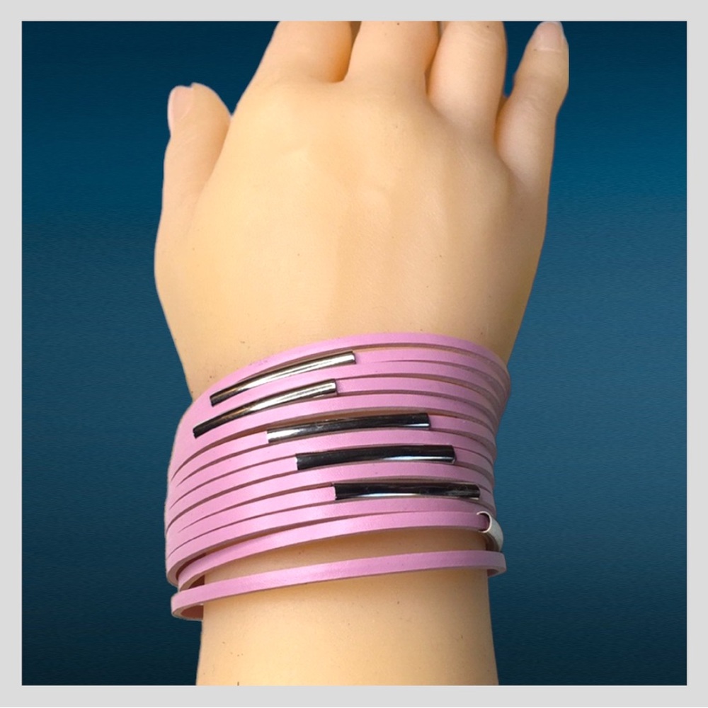 Pink Punk Bracelet - Picture 2 of 10